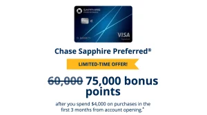Chase Sapphire Preferred 信用卡（csp） 开卡享受最新75,000点奖励,Amex Gold vs Chase Sapphire Preferred